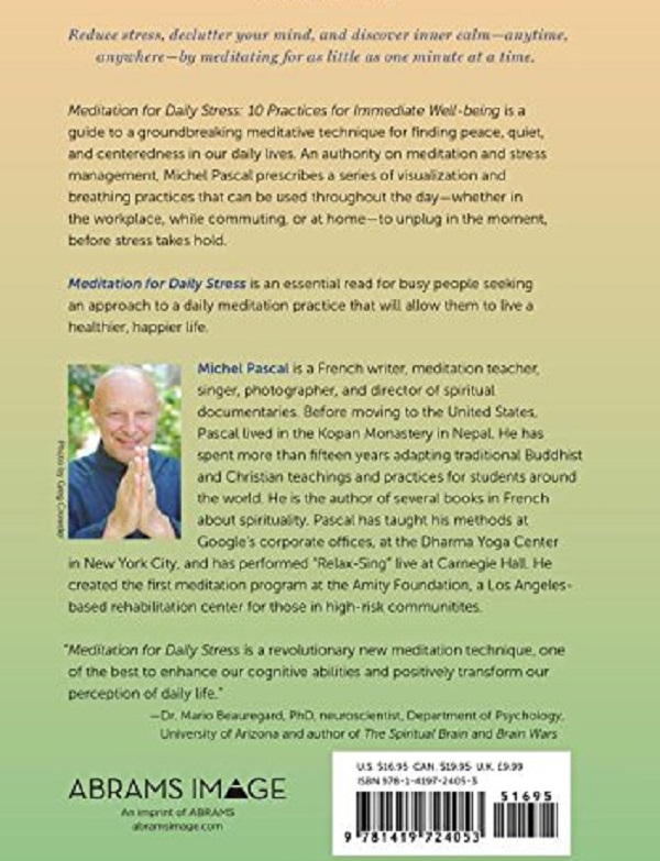 Бумажная книга «Meditation for Daily Stress: 10 Practices for Immediate Well-being», автор Мишель Паскаль - фото №1