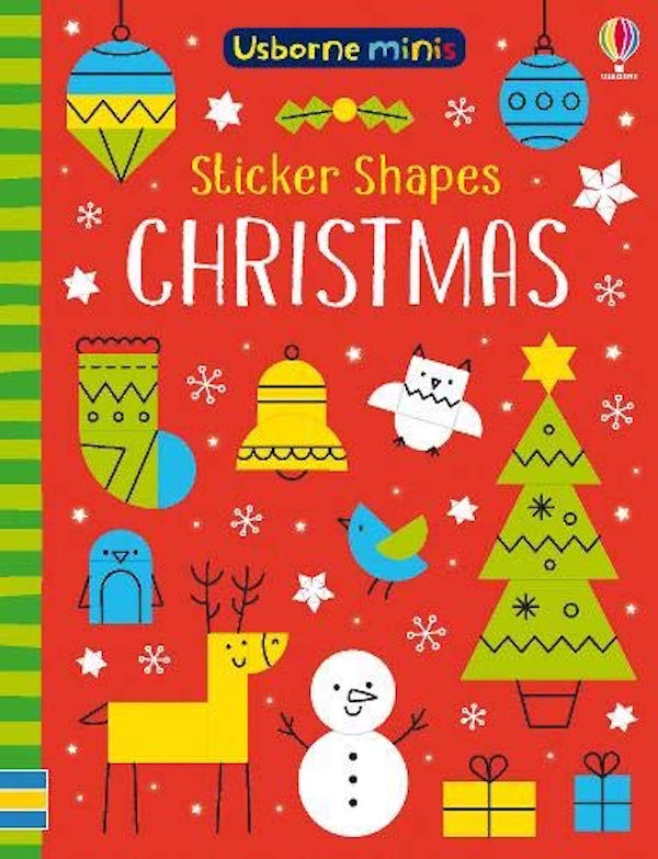 Паперова книга «Sticker Shapes Christmas», автор Сем Сміт - фото №1