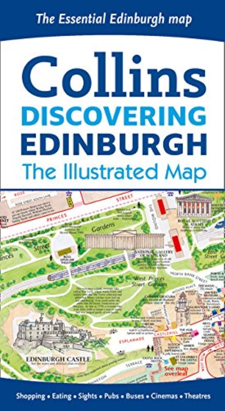 Паперова книга «Discovering Edinburgh Illustrated Map», автор Домінік Беддоу - фото №1