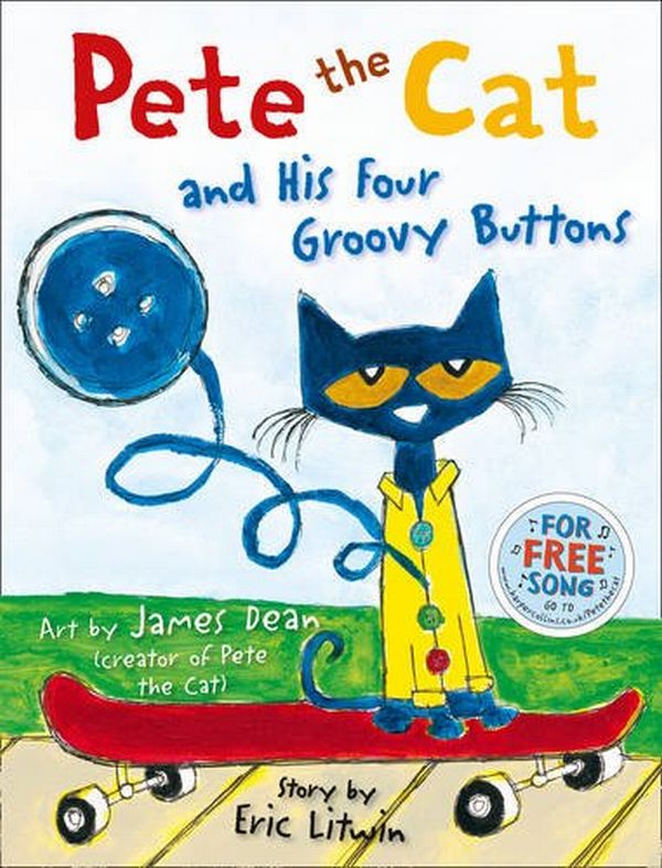 [object Object] «Pete the Cat and His Four Groovy Buttons», автор Эрик Литвин - фото №1