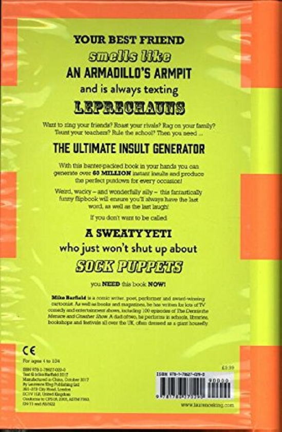 Бумажная книга «The Ultimate Insult Generator: Over 60 Million Hilarious Zingers», автор Майк Барфилд - фото №1