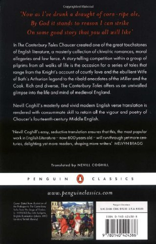 Бумажная книга «The Canterbury Tales», автор Джеффри Чосер - фото №1