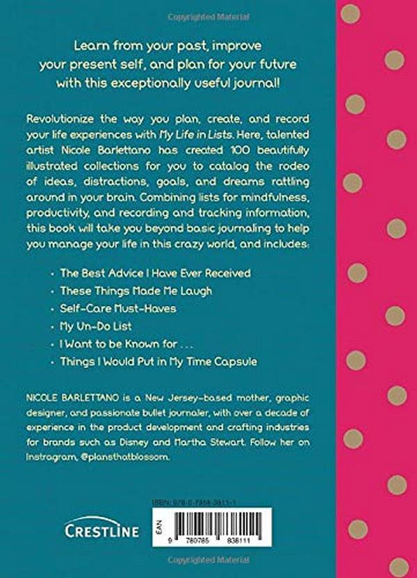 Бумажная книга «My Life in Lists. A Journal to Record Loves, Goals + Dreams!», автор Николь Барлеттано - фото №1