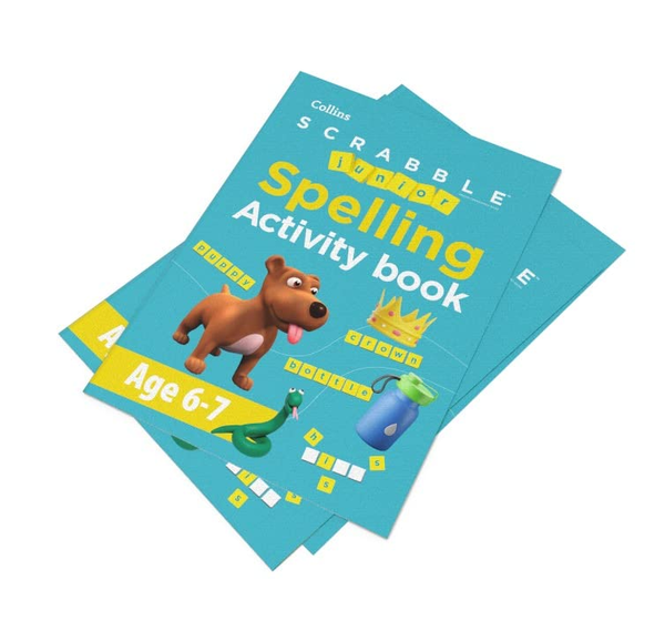 Бумажная книга «SCRABBLE™ Junior Spelling Activity Book Age 6-7» - фото №1
