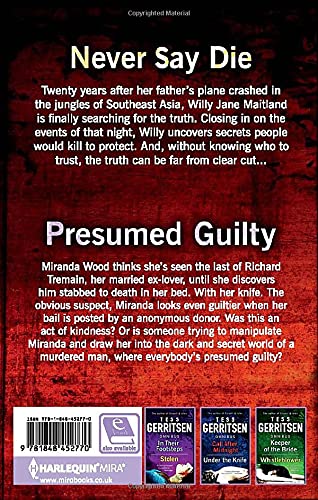 Бумажная книга «Never Say Die. Presumed Guilty», автор Тесс Герритсен - фото №1