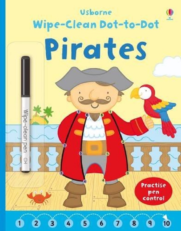 Бумажная книга «Wipe Clean Dot-to-Dot Pirates» - фото №1