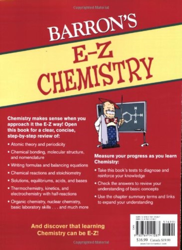 Паперова книга «E-Z Chemistry», автор Джозеф А. Массетта - фото №1