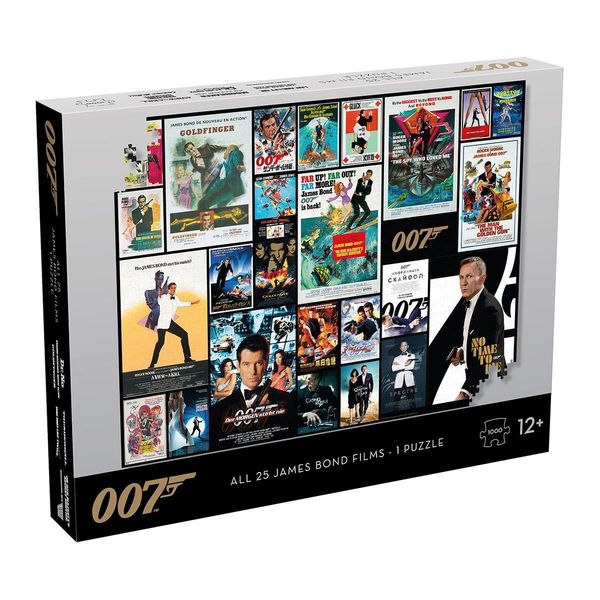  «Пазл James Bond 007 Movie Poster 1000 елементів», бренда Winning Moves - фото №1