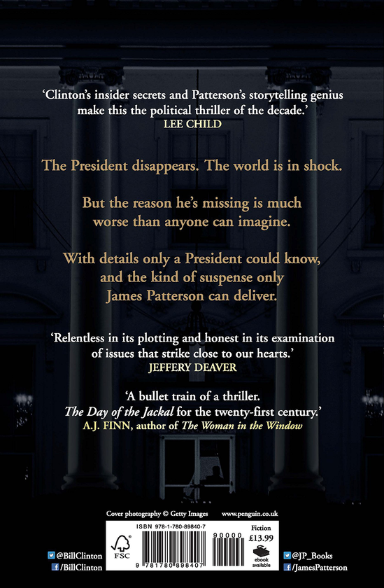 Бумажная книга «The President is Missing», авторов Джеймс Паттерсон, Билл Клинтон - фото №1
