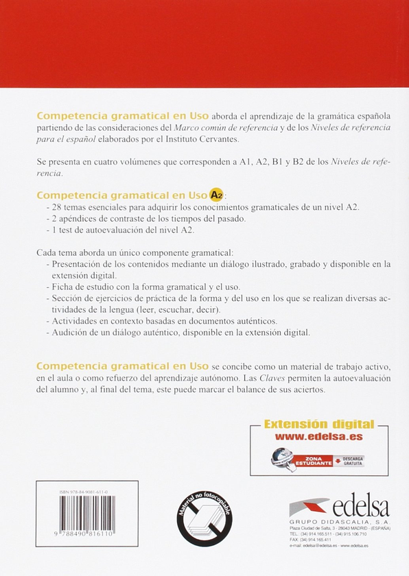 [object Object] «Competencia gramatical en uso. Libro del alumno. Nivel A2», авторів Карлос Дуенас Ромеро, Альфредо Гонсалес Эрмосо, Аврора Сервера Велез - фото №2 - мініатюра