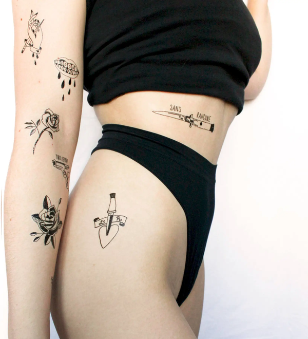 «Тимчасове тату Tattooshka Брутальність (HB-587)», бренда Tattooshka - фото №1
