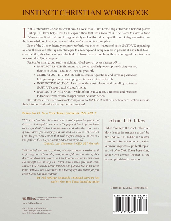 Бумажная книга «INSTINCT Christian Workbook (UMI)», автор Т. Д. Джейкс - фото №1