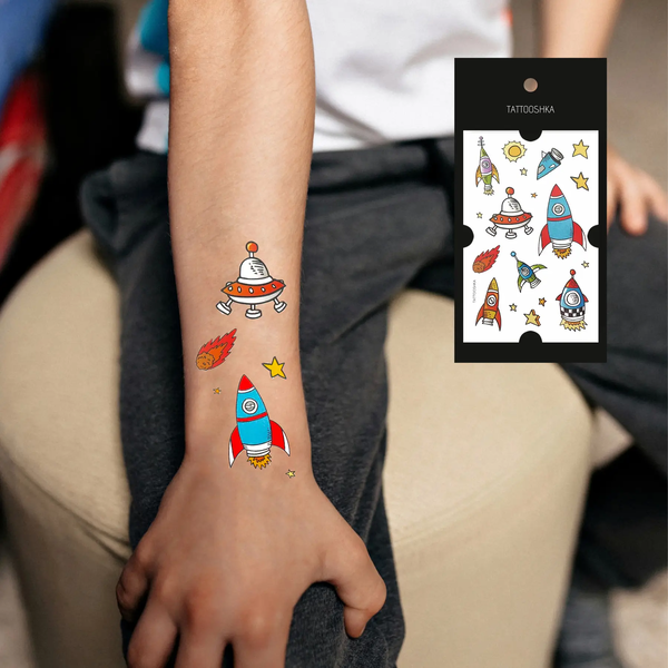 «Тимчасове тату Tattooshka Ракети (WS-A182)», бренда Tattooshka - фото №1