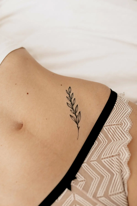 «Тимчасове тату Tattooshka Піони з гілочками (TH-391)», бренда Tattooshka - фото №1