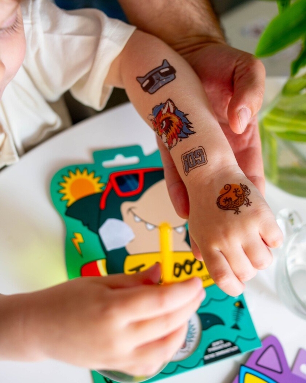  «Temporary tattoos for older boys. Tattoos. Shark», brand Сюрприз - фото №1