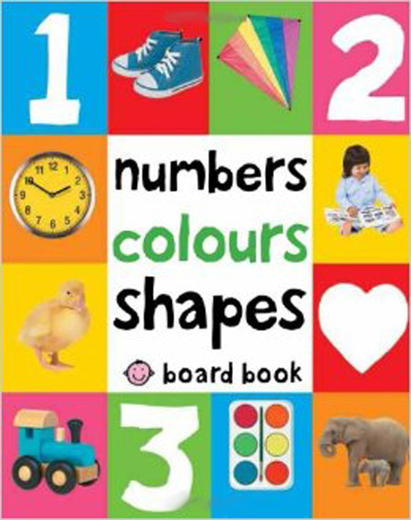 Бумажная книга «Numbers, Colours, Shapes Board book», автор Роджер Прайдди - фото №1