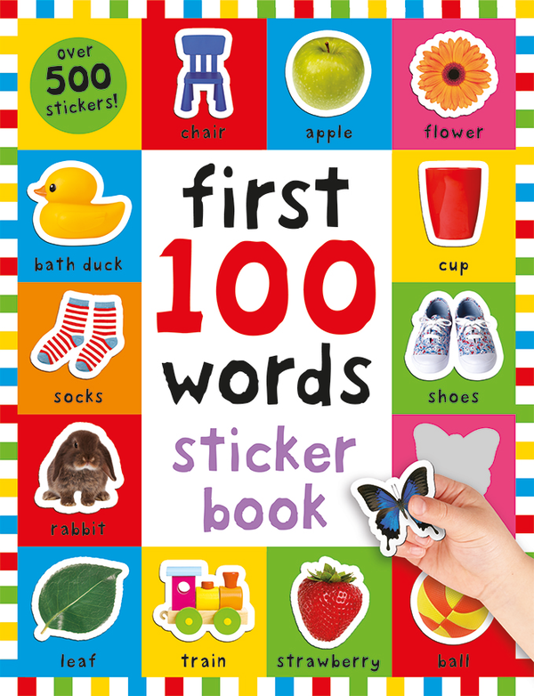 Бумажная книга «First 100 Words Sticker Book», автор Роджер Прайдди - фото №1