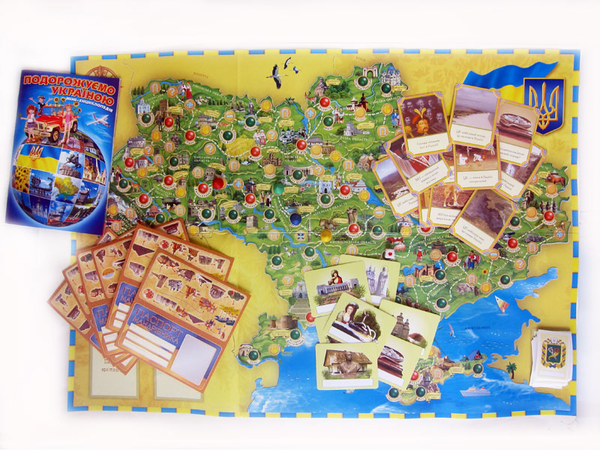  «Настольная игра Ranok-Creative Путешествуем по Украине (5731)», бренда Ranok-Creative - фото №1