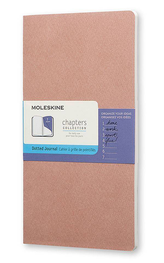  «Зошит для записів Moleskine Chapters Slim в м'якій палітурці мигдальний (CPT064D4)», бренду Moleskine - фото №1