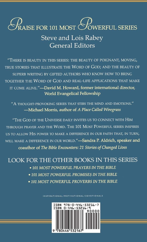 Паперова книга «101 Most Powerful Verses in the Bible», авторів Стів, Лоїс Ребі - фото №1
