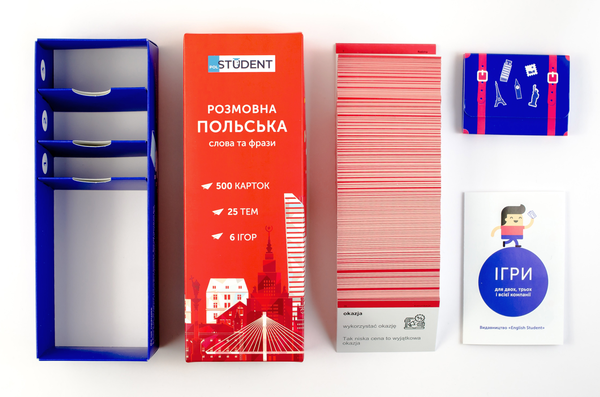 Паперова книга «Флеш-картки Polska - Розмовна польська. Слова та фрази. 500 карток, 25 тем, 6 ігор» - фото №1