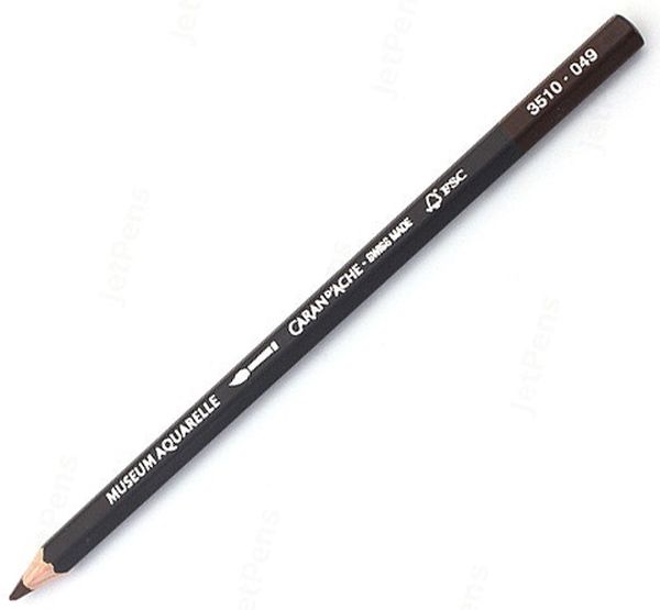  «Карандаш Caran d'Ache Museum Aquarelle Raw Umber (3510.049)», бренда Caran d'Ache - фото №1