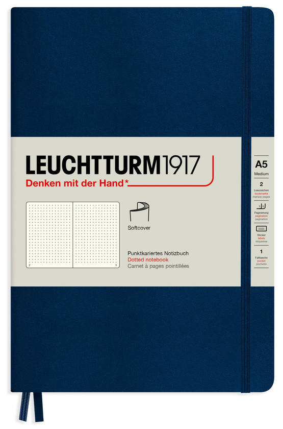  «Блокнот Leuchtturm1917 Темно-синій Крапка (362850)», бренду Leuchtturm1917 - фото №1