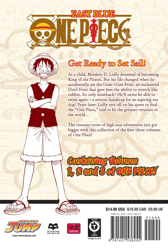 Книга «One Piece. 3-in-1 Edition. Volume 1» – Еїтіро Ода, купити