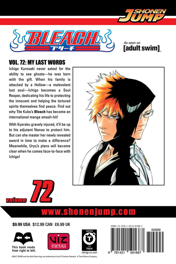 Бумажная книга «Bleach. Volume 72», автор Тайто Кубо - фото №1