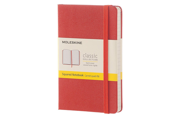  «Записная книжка Moleskine Classic Pocket в клетку оранжевая (MM712F16)», бренда Moleskine - фото №1