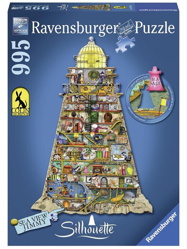  «Силуэт-пазл Ravensburger Смешной маяк 995 элементов (RSV-160983)», бренда Ravensburger - фото №1