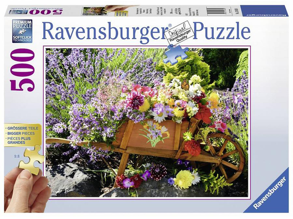  «Пазл Ravensburger Летний букет 500 элементов (RSV-136858)», бренда Ravensburger - фото №1