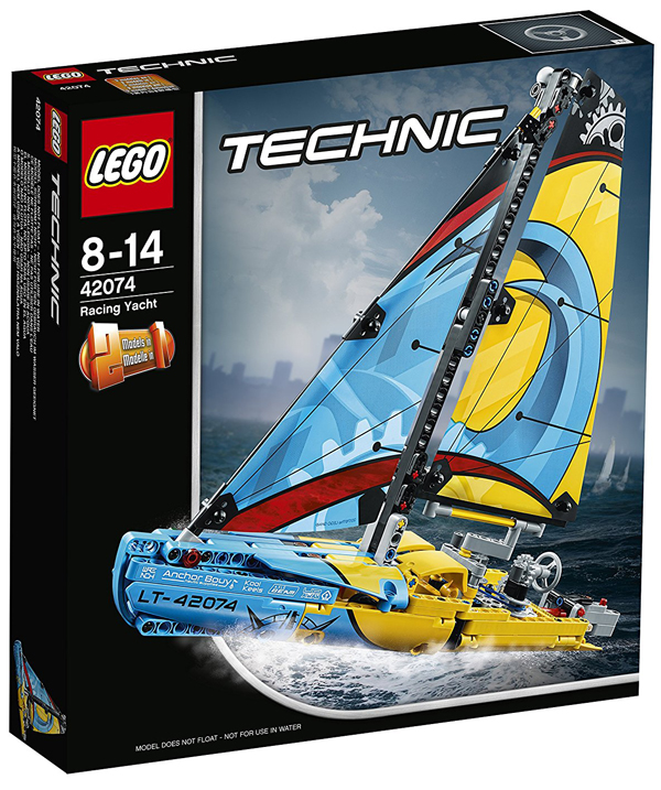  «Конструктор LEGO Technic Яхта для перегонів 330 деталей (42074)», бренду LEGO - фото №1