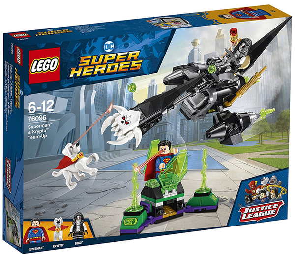 «Конструктор LEGO Super Heroes DC Comics Команда Супермена и Крипто 199 деталей (76096)», бренда LEGO - фото №1