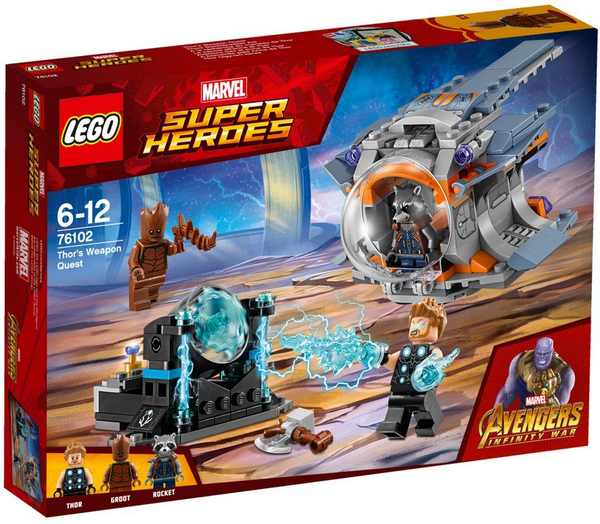  «Конструктор LEGO Super Heroes Marvel У пошуках зброї Тора 223 деталі (76102)», бренду LEGO - фото №1