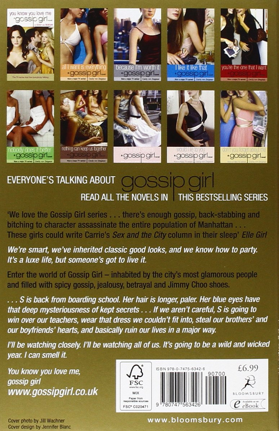 Бумажная книга «Gossip Girl 1», автор Сесили фон Зигесар - фото №1
