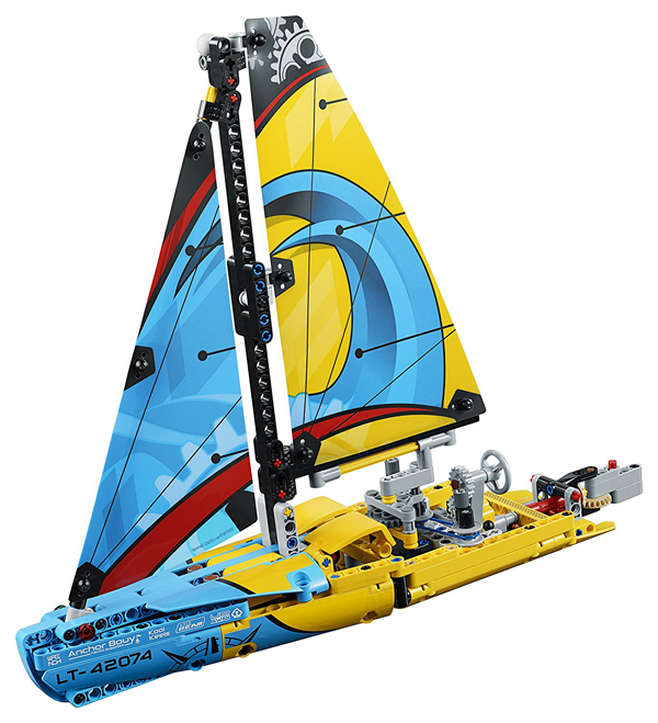  «Конструктор LEGO Technic Яхта для перегонів 330 деталей (42074)», бренду LEGO - фото №1