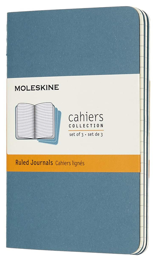 undefined «Набор тетрадей Moleskine Cahier в линию Живой голубой 3 шт (CH011B44)», бренда Moleskine - фото №1