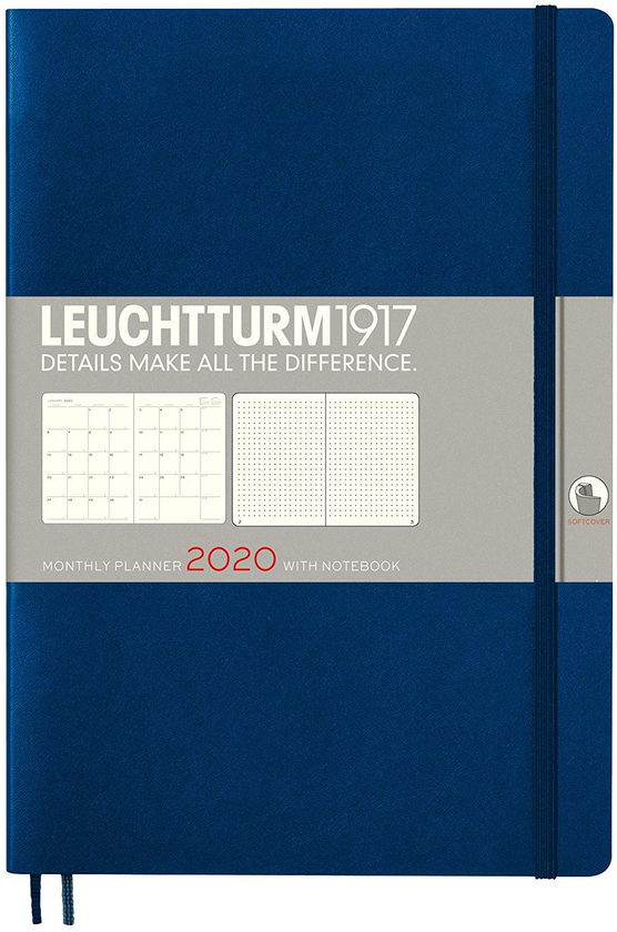 «Ежемесячник с заметками Leuchtturm1917 Composition 2020 Темно-синий (360046)», бренда Leuchtturm1917 - фото №1