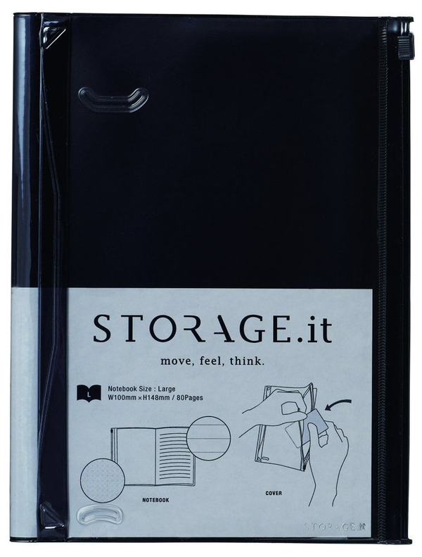 «Блокнот Storage.it L Черный (STI-NB44-E)», бренда Storage.it - фото №1