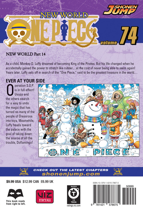 Паперова книга «One Piece. Volume 74», автор Еїтіро Ода - фото №1