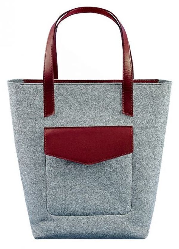  «Сумка-шоппер BlankNote D.D. Виноград (BN-BAG-17-felt-vin)», бренда BlankNote - фото №1