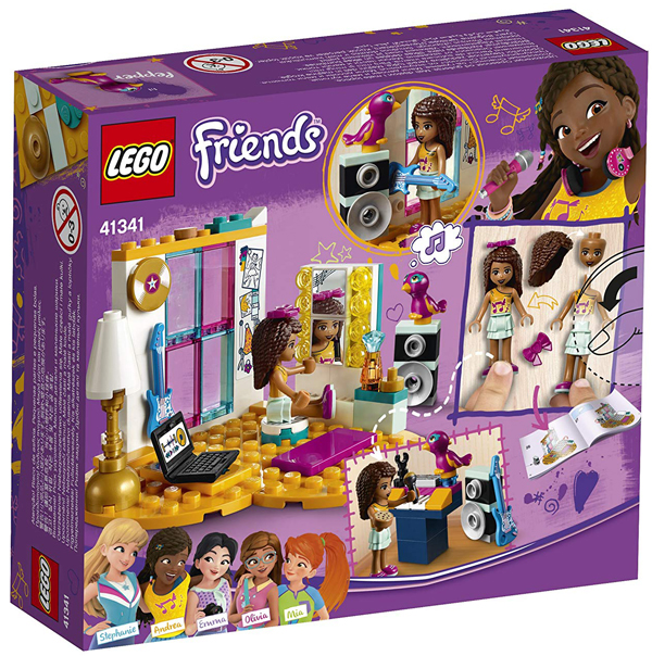  «Конструктор LEGO Friends Кімната Андреа 85 деталей (41341)», бренду LEGO - фото №1