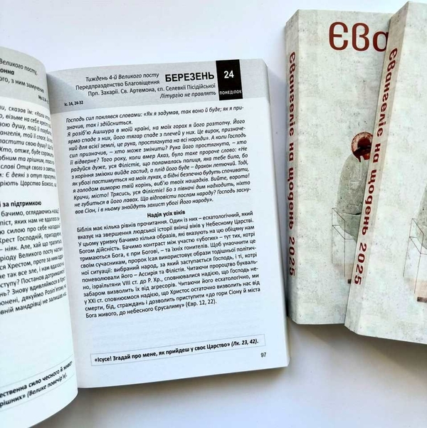 Паперова книга «Євангеліє на щодень 2025» - фото №1