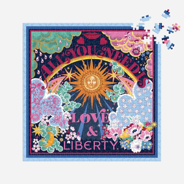  «Пазл Galison All You Need is Love & Liberty by Liberty of London Ltd 500 ел.», бренда Galison - фото №1