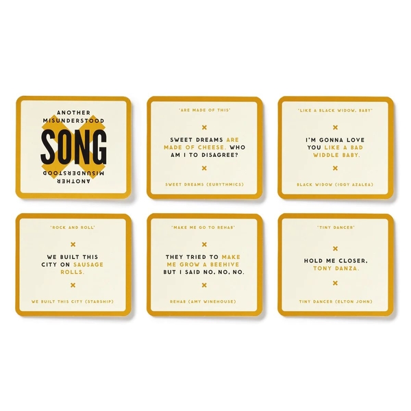  «Настільна гра Galison Misunderstood Songs Game», бренда Galison - фото №1