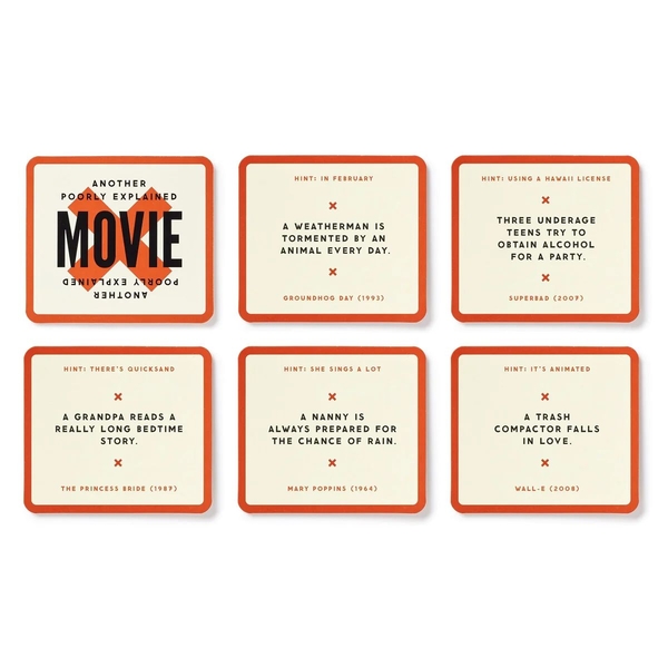  «Настільна гра Galison Poorly Explained Movies Game», бренда Galison - фото №1
