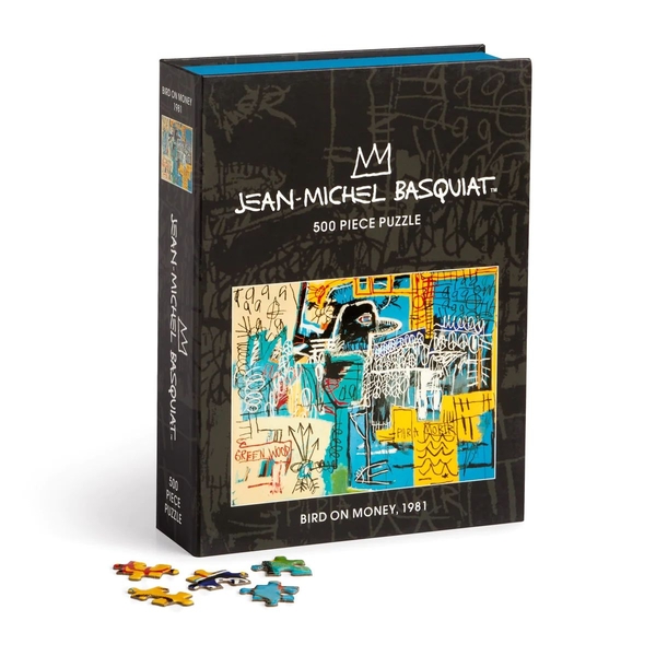  «Basquiat Bird on Money 500 Piece Book Puzzle», бренда Galison - фото №1