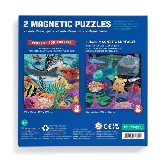  «Пазл Mudpuppy Depths of the Seas Magnetic Puzzle», бренда Mudpuppy - фото №1
