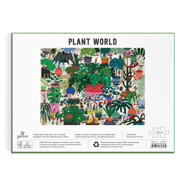  «Plant World 1000 Piece Puzzle», бренда Galison - фото №1